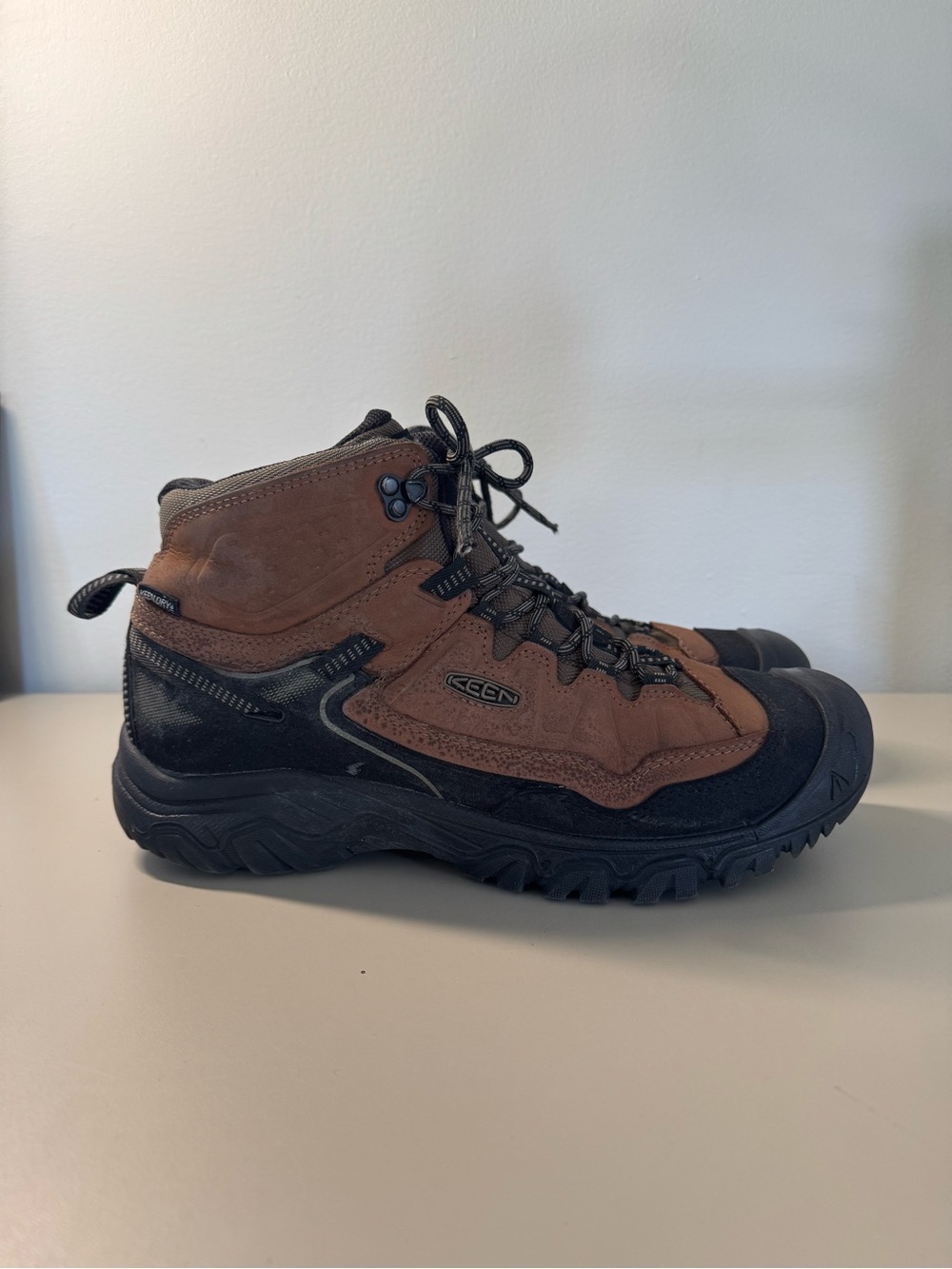 Keen Targhee IV Mid WP Waterproof Men’s Hiking Boots Size 11 Wide 1029002 Brown
